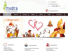 Tablet Screenshot of mudraevent.com